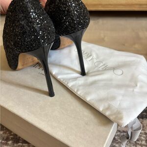 Jimmy Choo Sparkling Black Heels